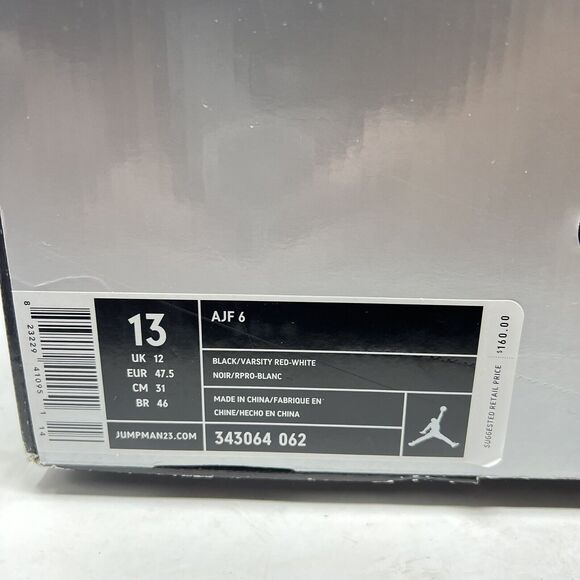 Nike Air Jordan Infared Fusion AJF AJF6 343064-062 Retro AF1 Air Force 1 Size 13 - Picture 12 of 12